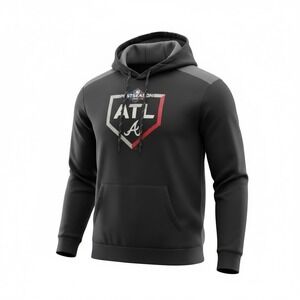 Atlanta Braves 2019 Postseason MLB x Majetic Men's Pullover Hoodie Navy • XL